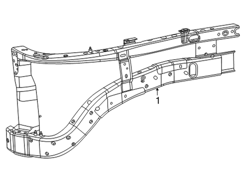 FRAME-FENDER Diagram for 68600920AA