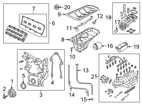 Intake Manifold Diagram for 68585863AA