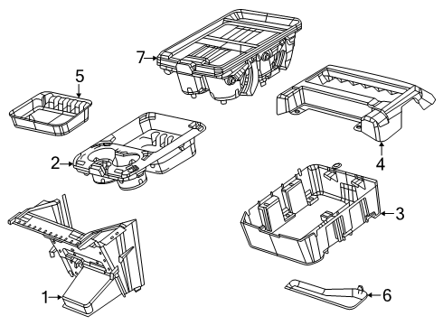 CUPHOLDER-CONSOLE Diagram for 7JH541X7AA