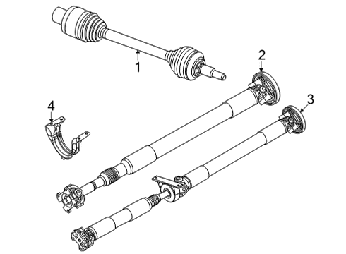 Drive Shaft Diagram for 68459153AC