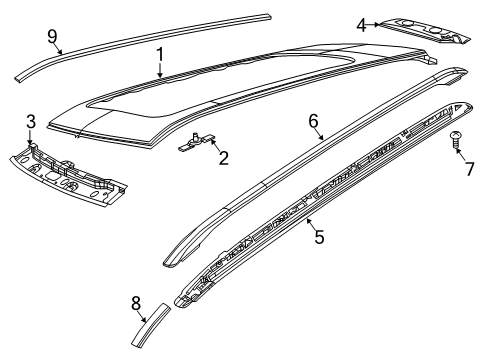 MOLDING-ROOF JOINT Diagram for 5UP40RXFAD