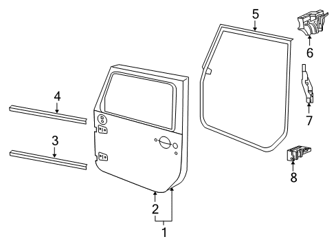 B-PILLAR BELT BODY SIDE Diagram for 68271699AD