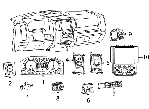 Transmission Shifter Diagram for 68517474AC
