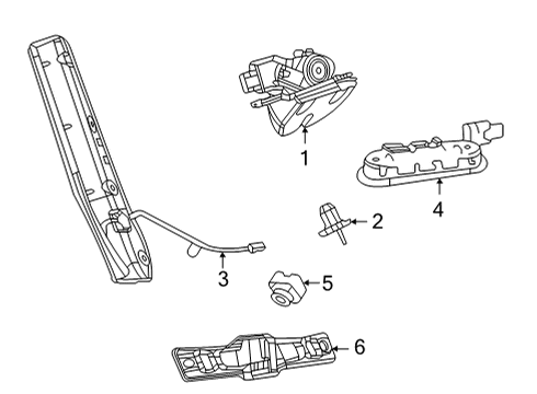 SWITCH-LIFTGATE RELEASE Diagram for 68646098AA