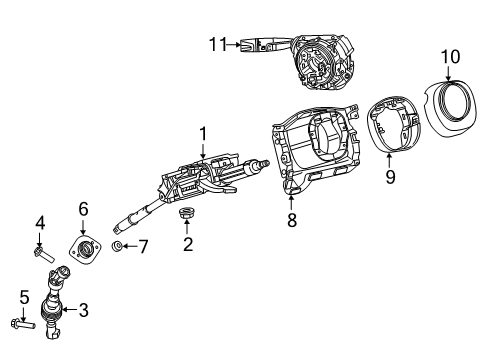 Steering Diagram for 68705245AA