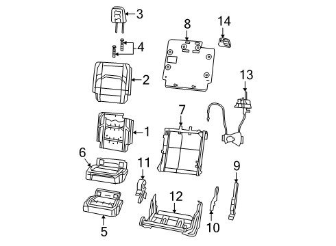 COVER-REAR SEAT BACK Diagram for 7SY85TX7AA