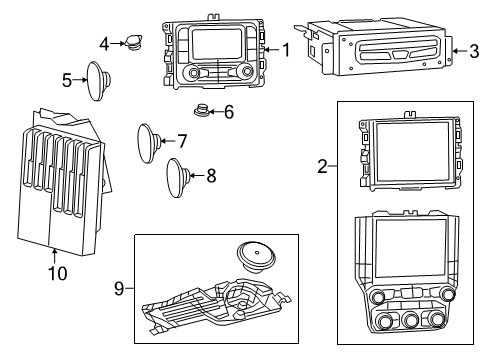 Multi Media Radio Diagram for 68599398AE