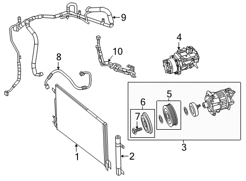 Line-A/C Suction And Liquid Diagram for 68322289AE