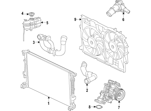 PUMP-WATER Diagram for 68657003AA