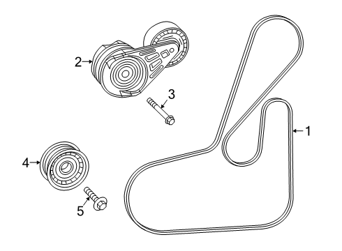Serpentine Belt Diagram for 4893758AA