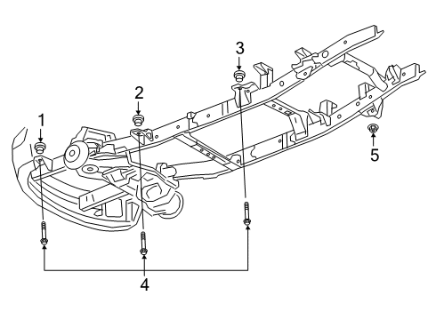 Body Hold Down Diagram for 68402173AE