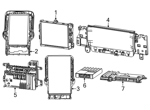 RADIO-MULTIMEDIA Diagram for 68532988AB