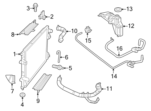 Heater Return Hose Diagram for 55038133AC