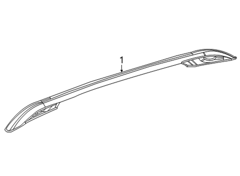 COVER-LUGGAGE RACK Diagram for 68567471AB