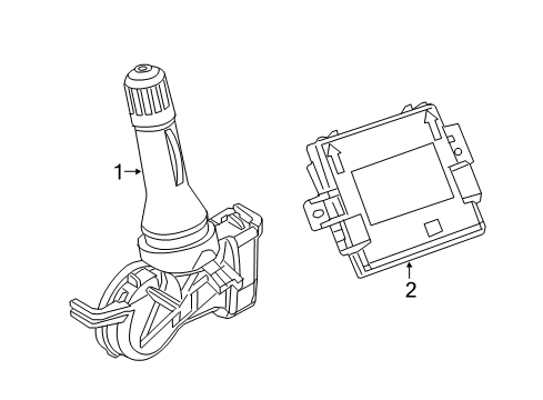 Tire Pressure Monitoring Module Diagram for 68526351AA