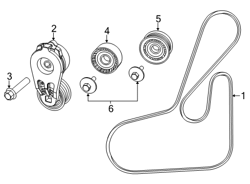 Serpentine Belt Diagram for 4627534AA