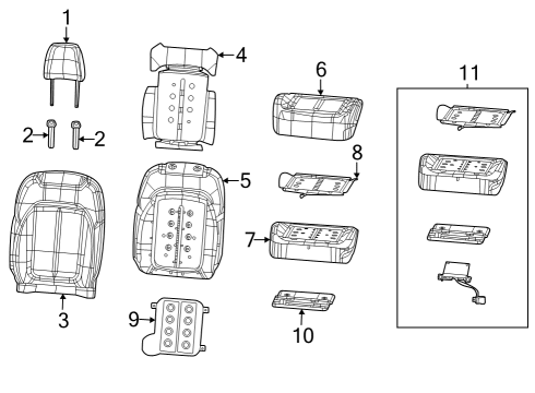 COVER-FRONT SEAT CUSHION Diagram for 7SC10TX7AA
