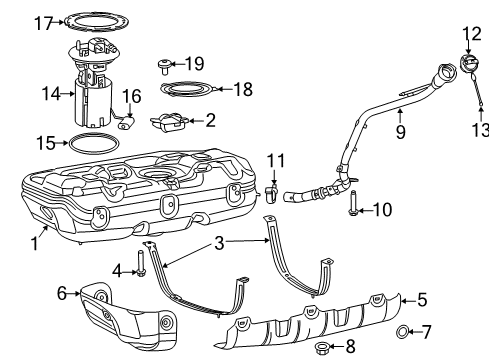 NUT-HEX FLANGE Diagram for 68280548AA
