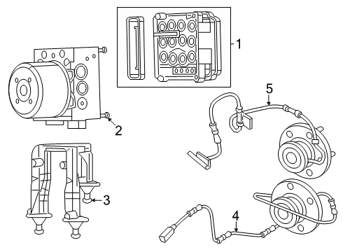 2021 Dodge Charger ABS Components Diagram 2