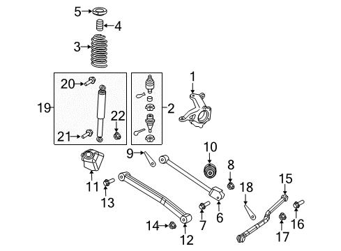 Suspension Absorber Package Diagram for 68645348AB