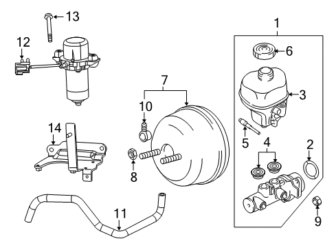 Power Brake Diagram for 68197370AD