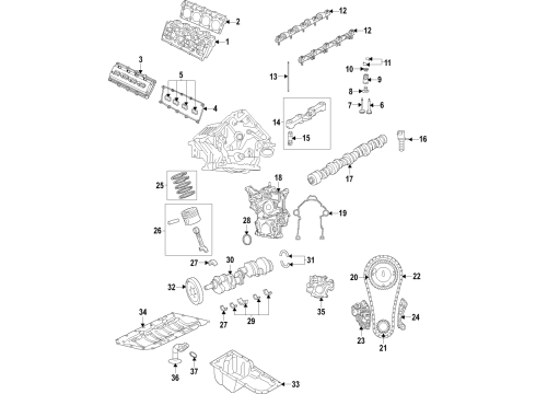 Engine Oil Pan Diagram for 68447708AF