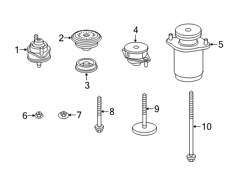 BODY HOLD DOWN Diagram for 68525267AB