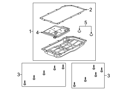 Oil Pan Diagram for 68522534AA