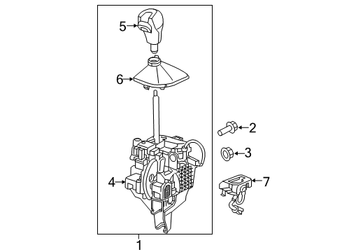 Transmission Shifter Diagram for 68237058AF
