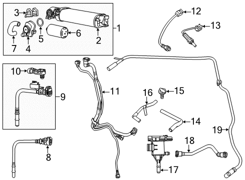 Vapor Canister Diagram for 68423700AC