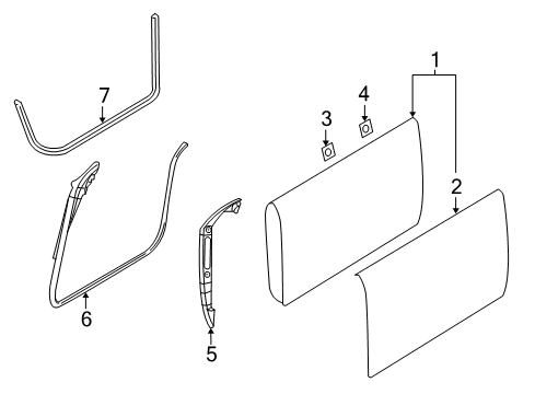 PANEL-DOOR OUTER REPAIR Diagram for 68660715AA