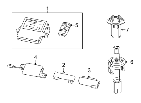 TRANSMITT-INTEGRATED KEY FOB Diagram for 68584153AA