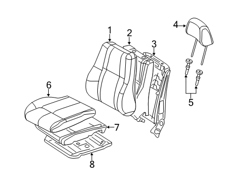 COVER-FRONT SEAT CUSHION Diagram for 7HF10DX9AA