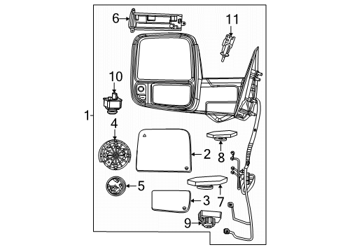 LAMP-AUXILIARY Diagram for 68666826AA