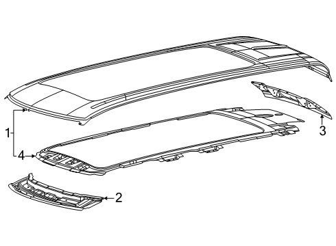 2025 Ram 1500 Roof & Components Diagram 2