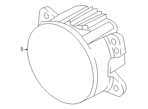 Lamp-Front Fog Diagram for 68503996AA