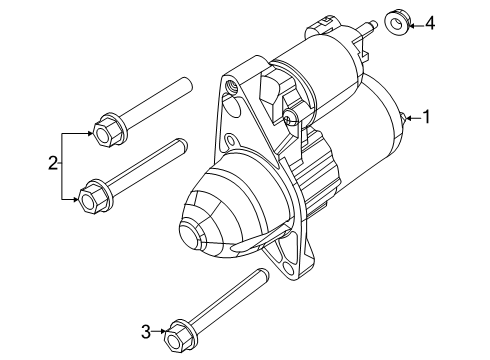 Engine Starter Diagram for 68430862AD