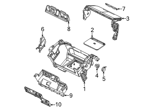 Console-CUPHOLDER Diagram for 68567877AA