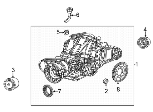 AXLE-REAR AXLE Diagram for 68504043AB