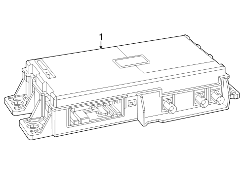 Bracket-Engine Control Unit Diagram for 68299692AA
