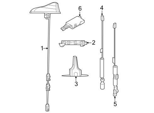 ANTENNA-MODULE Diagram for 68494187AA