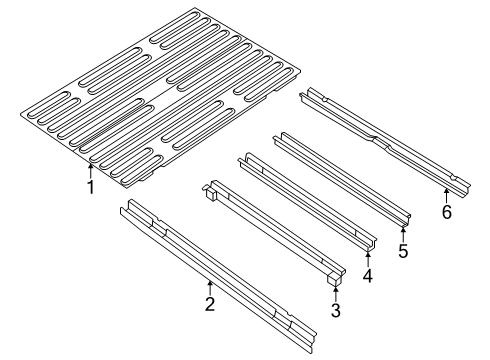 CROSSMEMBER-Rear Box Diagram for 68280773AA