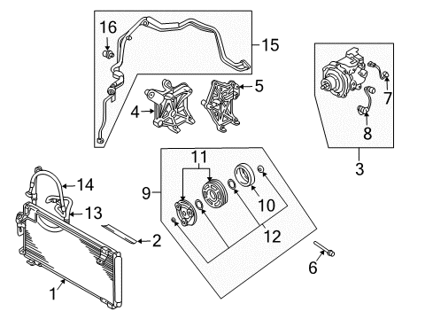 Air Conditioning Condenser Diagram for 7812A066