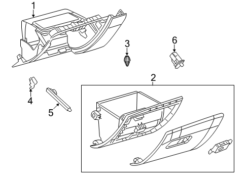 Glove Box Diagram for 6WJ92SA5AE