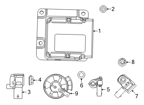 SENSOR-ACCELERATION Diagram for 68570272AA