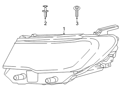 Headlamp Diagram for 68441581AG