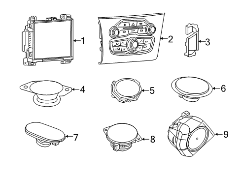 Multi Media Radio Diagram for 68472648AH
