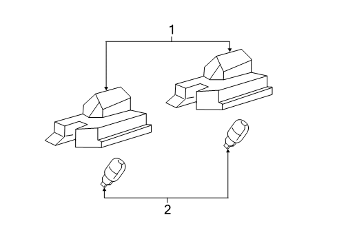 License Plate Lamp Diagram for 68370520AB