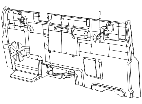 2025 Ram 1500 Interior Trim - Cab Diagram 2
