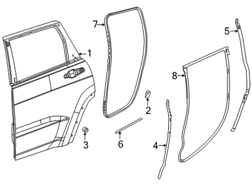 W/STRIP-C PILLAR LOWER Diagram for 68498276AF